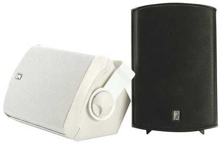 POLY-PLANAR Outdoor Box Speakers, White, 4-3/4in.D, PR MA7500-W