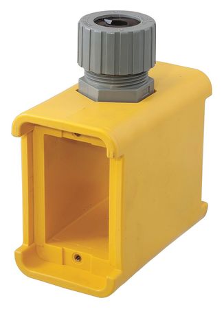 Hubbell Wiring Device-Kellems Electrical Box, 19 cu in, Outlet Box, 2 Gang, Thermoplastic Elastomer, Rectangular HBL3099