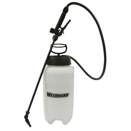 Westward 2 gal. Handheld Sprayer, Polyethylene Tank, Cone Spray Pattern, 46" Hose Length, 40 psi Max Pressure 39D763