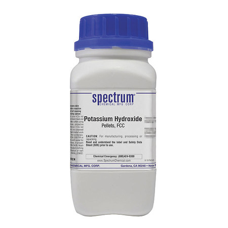 SPECTRUM Potassium Hydroxide, Pellets, FCC, 500g P1316-500GM10