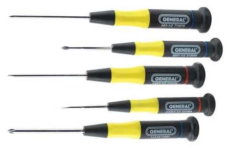 GENERAL TOOLS Screwdriver Set, 5 pcs 700