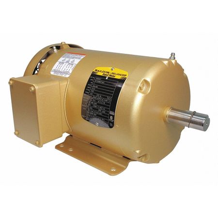 3-Phase General Purpose Motor, 2 HP, 145T Frame, 208-230/460V AC Voltage, 3,490 Nameplate RPM -  BALDOR-RELIANCE, EM3555T