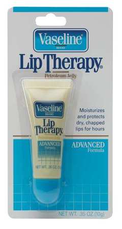 Vaseline Lip Therapy, 0.35 Oz., Unscented, Tube, PK72 CB750000