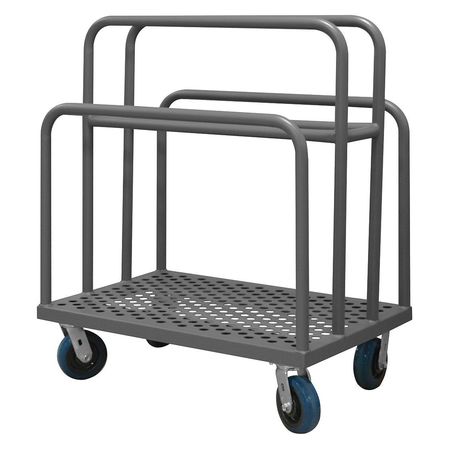 Zoro Select Lumber Cart, Perforated Deck, 24x36 PMWP-2436-6PU-95