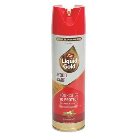 Scotts Liquid Gold Wood Cleaner Preservative, Aerosol Can, 14 oz, Almond Scent AT14
