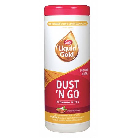 Scotts Liquid Gold Dust N Go Wood Polishing Wipes, White WWP1