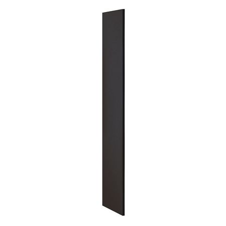 SALSBURY INDUSTRIES End Panel, Black, 72inH x 18inW x 3/4inD 22233BLK