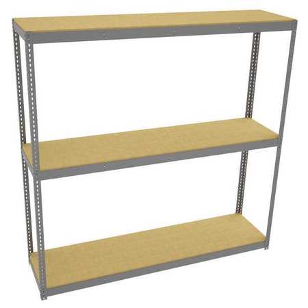 Tennsco Boltless Shelving Unit, 24-5/8"D x 96-5/8"W x 96"H, 4 Shelves, Steel ZLC8-9624S-3D