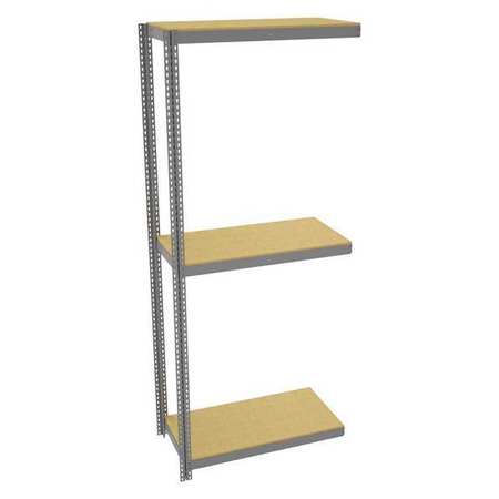 TENNSCO Boltless Shelving Add-On, 48inx24inx120in ZLE10-4824A-3D