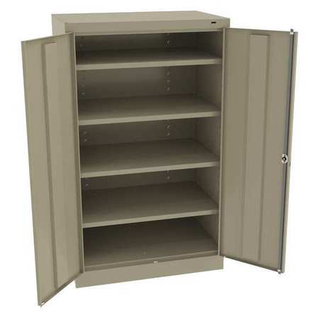 TENNSCO 24 ga. Carbon Steel Storage Cabinet, 36 in W, 60 in H, Stationary 6024SD