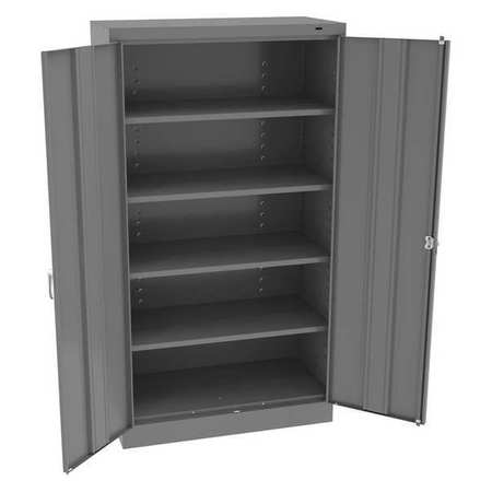 Tennsco 24 ga. Carbon Steel Storage Cabinet, 36 in W, 66 in H, Stationary 6618DHMG