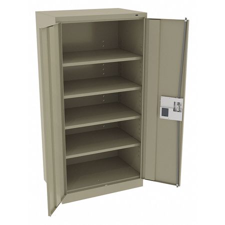 Tennsco 24 ga. Carbon Steel Storage Cabinet, 36 in W, 72 in H, Stationary 7224ELSD