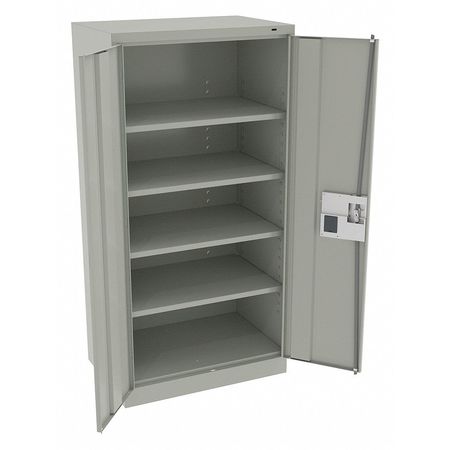 Tennsco 24 ga. Carbon Steel Storage Cabinet, 36 in W, 72 in H, Stationary 7224ELLG