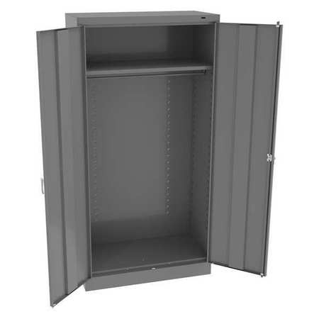 TENNSCO 24 ga. Carbon Steel Storage Cabinet, 36 in W, 72 in H, Stationary 7114DHMG