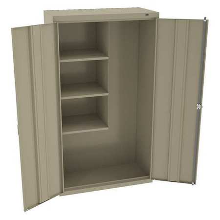Tennsco 24 ga. Steel Storage Cabinet, 36 in W, 64 in H, Stationary JAN6618DHSD