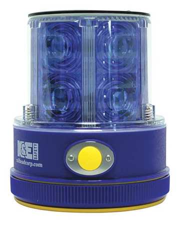 Railhead Gear Rechargeable Safety Light, Blue, LED, Solar M18-SOLAR B