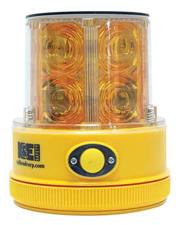 Railhead Gear Rechargeable SafetyLight, Amber, LED, Solar M18-SOLAR A