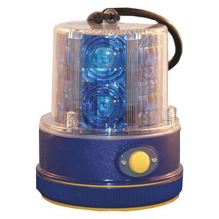 Railhead Gear Revolving Safety/Warning Light, Blue RM18-LED B