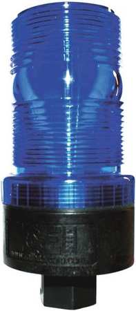 Railhead Gear Warning Strobe, Blue, LED, 120VAC M490-LED B