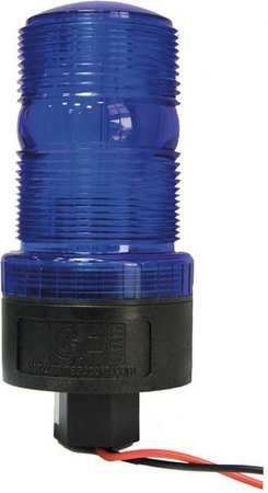 Railhead Gear Warning Strobe, Blue, LED, 12 to 90VDC M490-LED DCBP