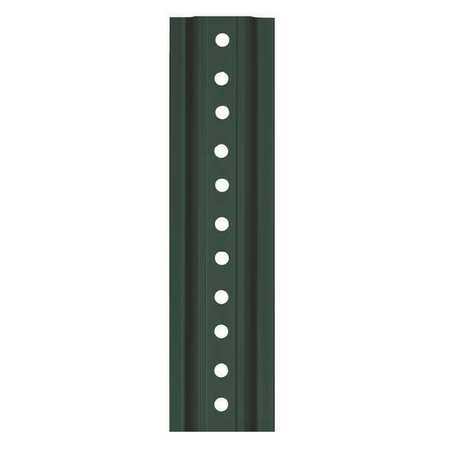 TAPCO Sign Post, Green, Steel, 7 ft L 054-00016