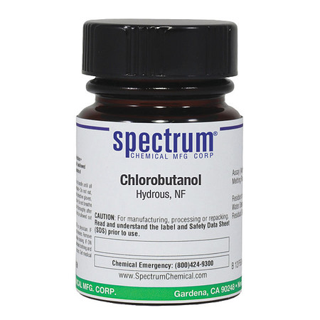 SPECTRUM Chlorobutanol, Hydrous, NF, 25g CH122-25GM04