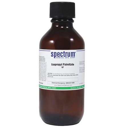 SPECTRUM Isopropyl Palmitate, NF, 500mL, PK6 IS160-500MLGL0R