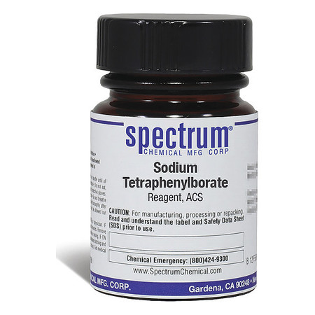 SPECTRUM Sodium Tetraphenylborate, Reagent, ACS, 10g S1490-10GM03