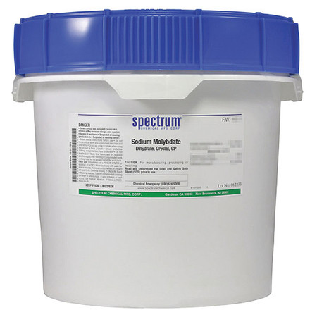 SPECTRUM Sodium Molybdate, Dihydrate, CP, 12kg S1342-12KG18