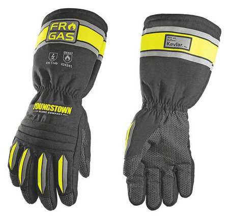 YOUNGSTOWN GLOVE CO Flame and Heat Resistant Gloves, PR 12-3390-60-XXL