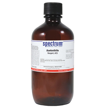 SPECTRUM Acetonitrile, Reagent, ACS, 1L A1030-1LTGL52