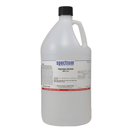 SPECTRUM Isopropyl Alcohol, 99 Percent, FCC, 4L I1056-4LTPL55