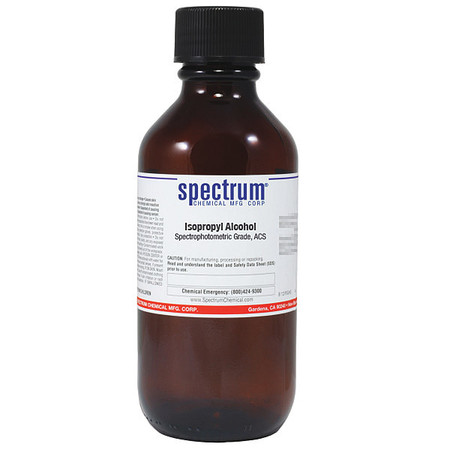 SPECTRUM Isopropyl Alcohol, ACS, 500mL, PK6 SP158-500MLGL0R