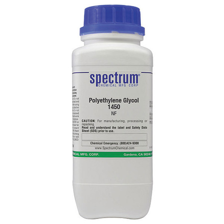 SPECTRUM Polyethylene Glycol 1450, NF, 500 g P1492-500GM10