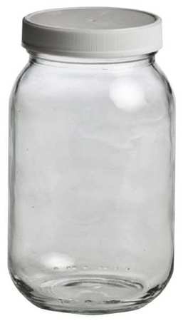 QORPAK Glass Bottle, 16 oz., Clear, PK12 239534