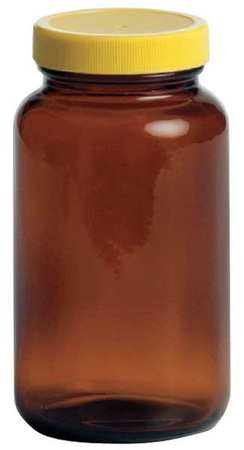 QORPAK Glass Bottle, 250mL, Amber, PK24 239539