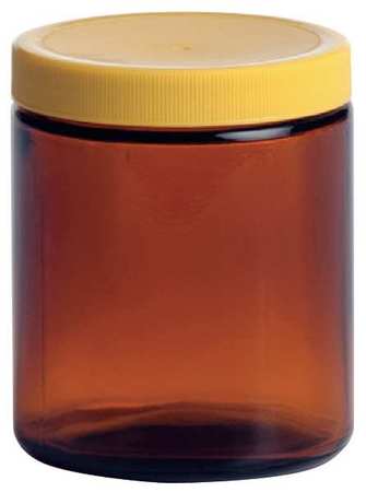 QORPAK Glass Bottle, 8 oz., Amber, PK24 239564