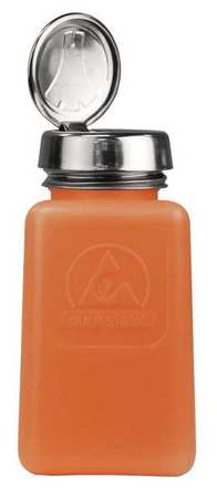 MENDA Bottle, One-Touch Pump, 6 oz, Orange 35270