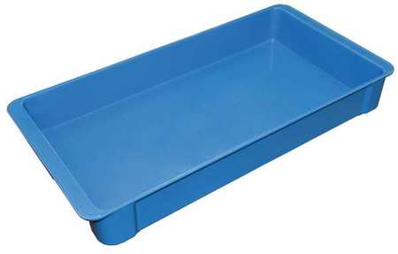 MOLDED FIBERGLASS Stacking Container, Blue, Fiberglass Reinforced Composite, 23 3/8 in L, 12 in W, 3 1/8 in H 8082085268