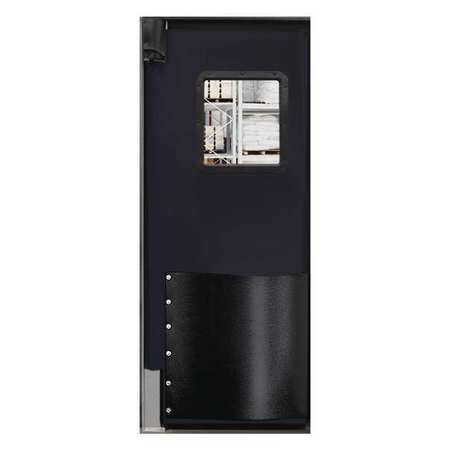 CHASE Swinging Door, 8 x 3ft, Black, Polyethylene 3696RBLA
