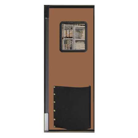 CHASE Swinging Door, 8 x 3 ft, Medium Brown 3696R25MBR