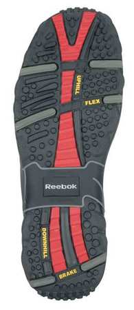 Reebok Work Shoes, 7-1/2, W, Bk, Composite, Mens, PR RB455