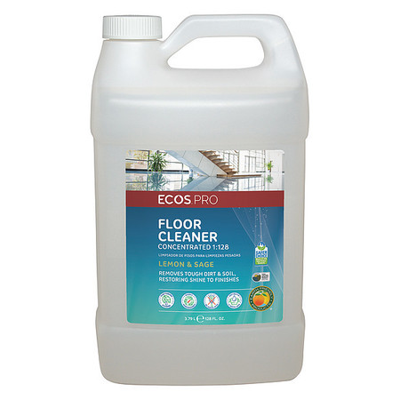 Ecos Pro Floor Cleaner, 1 gal., Lemon-Sage PL9325/04