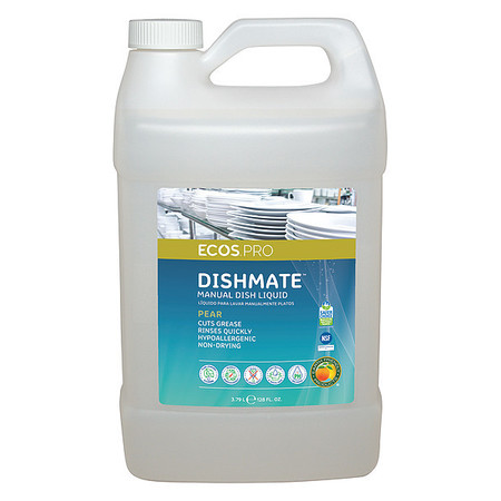 Ecos Pro Manual Dishwashing Liquid, 1 gal., Pear PL9720/04