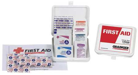 ZORO SELECT Bulk First Aid kit, Plastic, 5 Person 54504