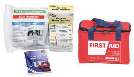 ZORO SELECT Bulk First Aid kit, Fabric, 50 Person 54559