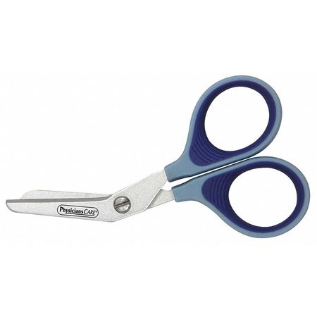 PHYSICIANSCARE Scissors, 4 In. L, Silver, Rounded, Titanium 90294