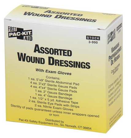 FIRST AID ONLY Dressing, Sterile, No, Unitized 3-990