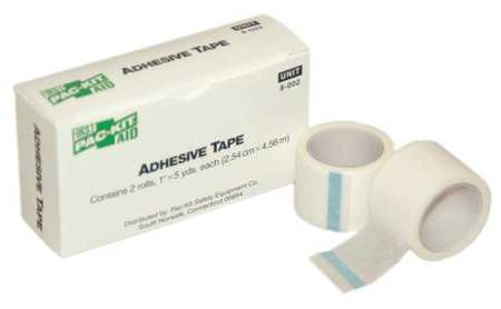 FIRST AID ONLY Tape, White, 1 In. W, 5 ft. L, PK2 8-002