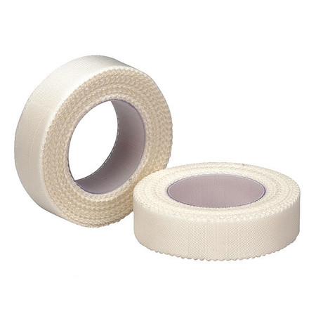 First Aid Only Tape, White, Cloth, 1/2 In. W, 10 ft. L 8-060